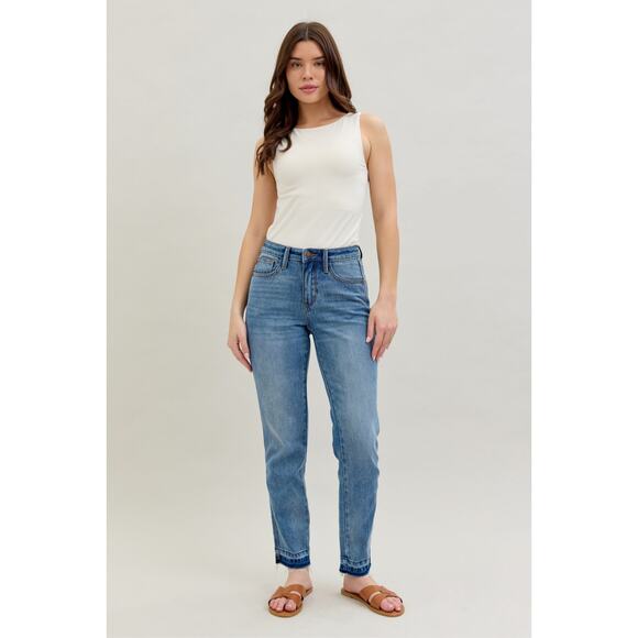 Judy Blue MR RIGID MAGIC RELEASE HEM BOYFRIEND - Picture 1 of 12